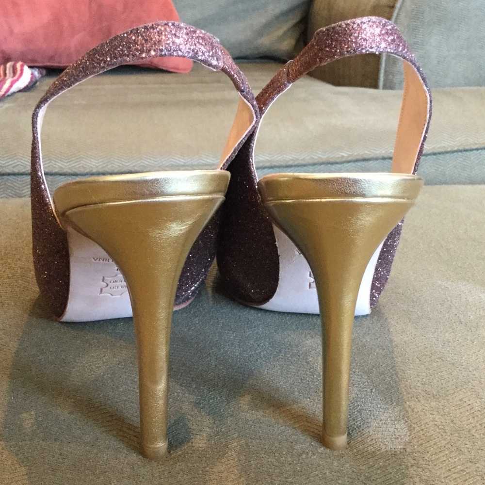 4” Copper Peep-Toe Slingbacks - Picture 2 of 3